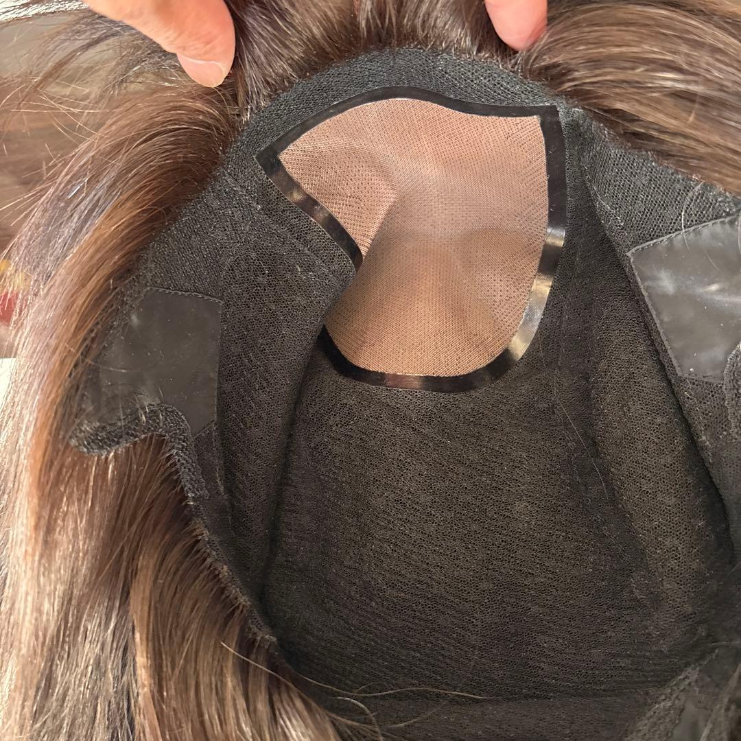 たこ　超美品　医療用　フルウィッグ　ダークブラウン ボブスタイル