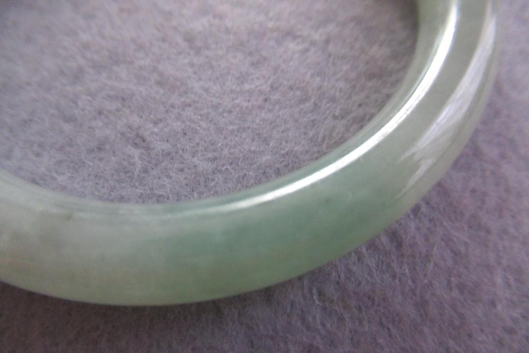 天然正規翡翠 緑色 バングル