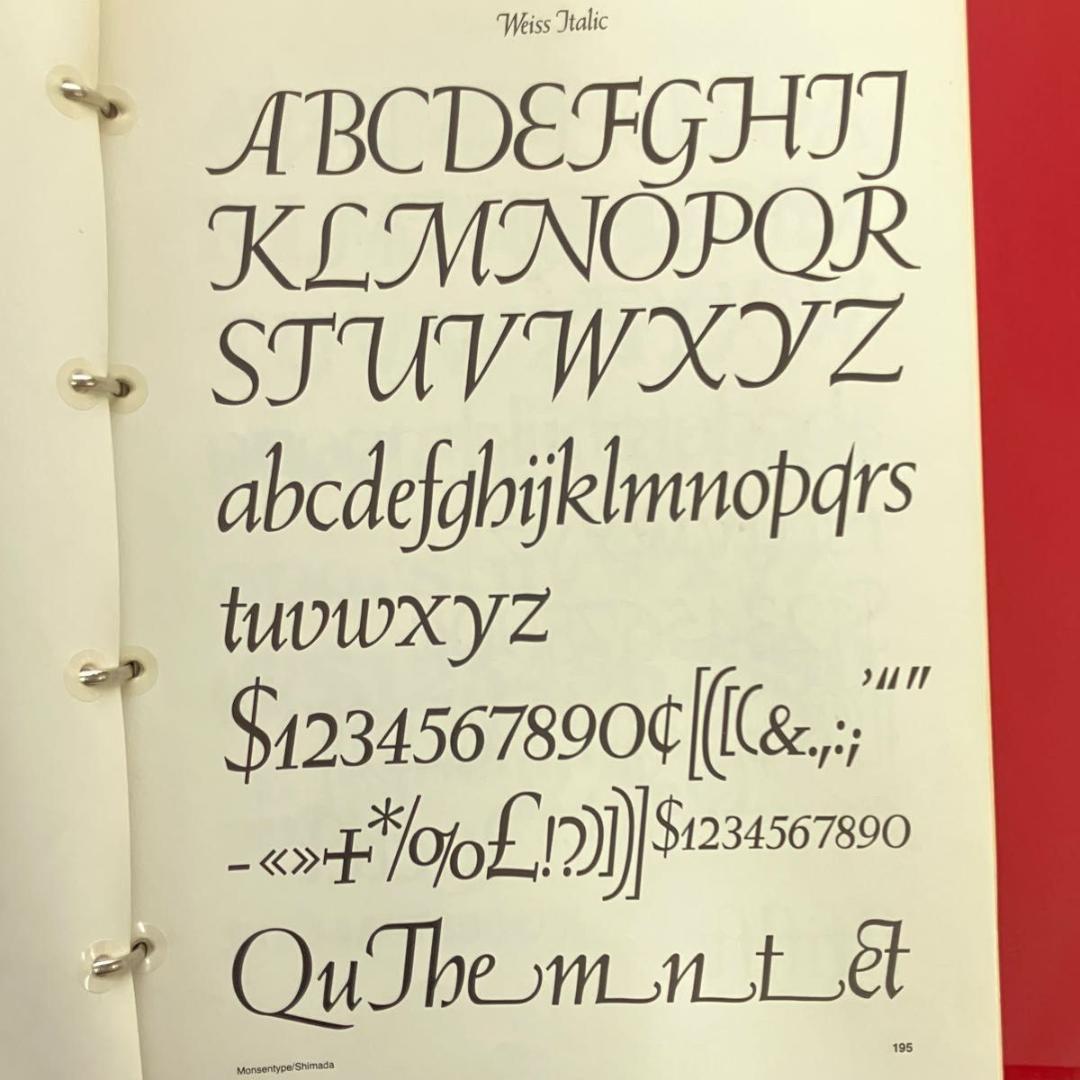 モンセン・スタンダード欧文書体 清刷集 全６巻