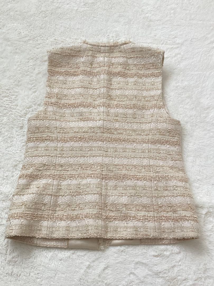 美品✨EPOCA エポカファンシーツィード ノーカラージレ