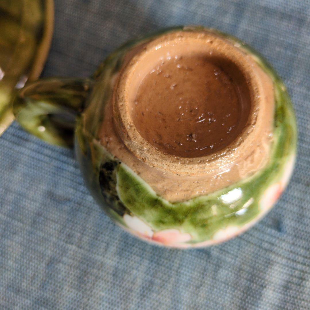 陶あん　先代作　カップとソ一サ一桜絵