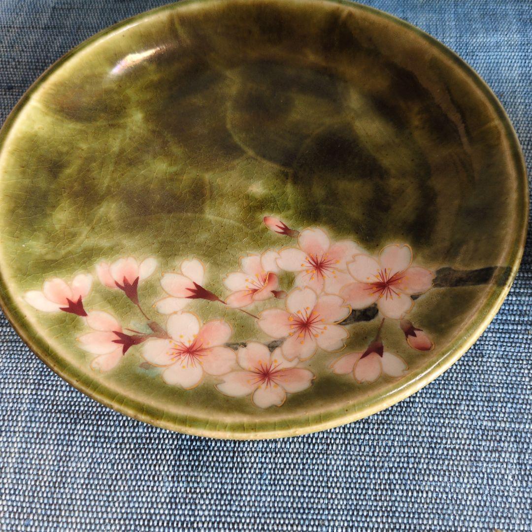 陶あん　先代作　カップとソ一サ一桜絵