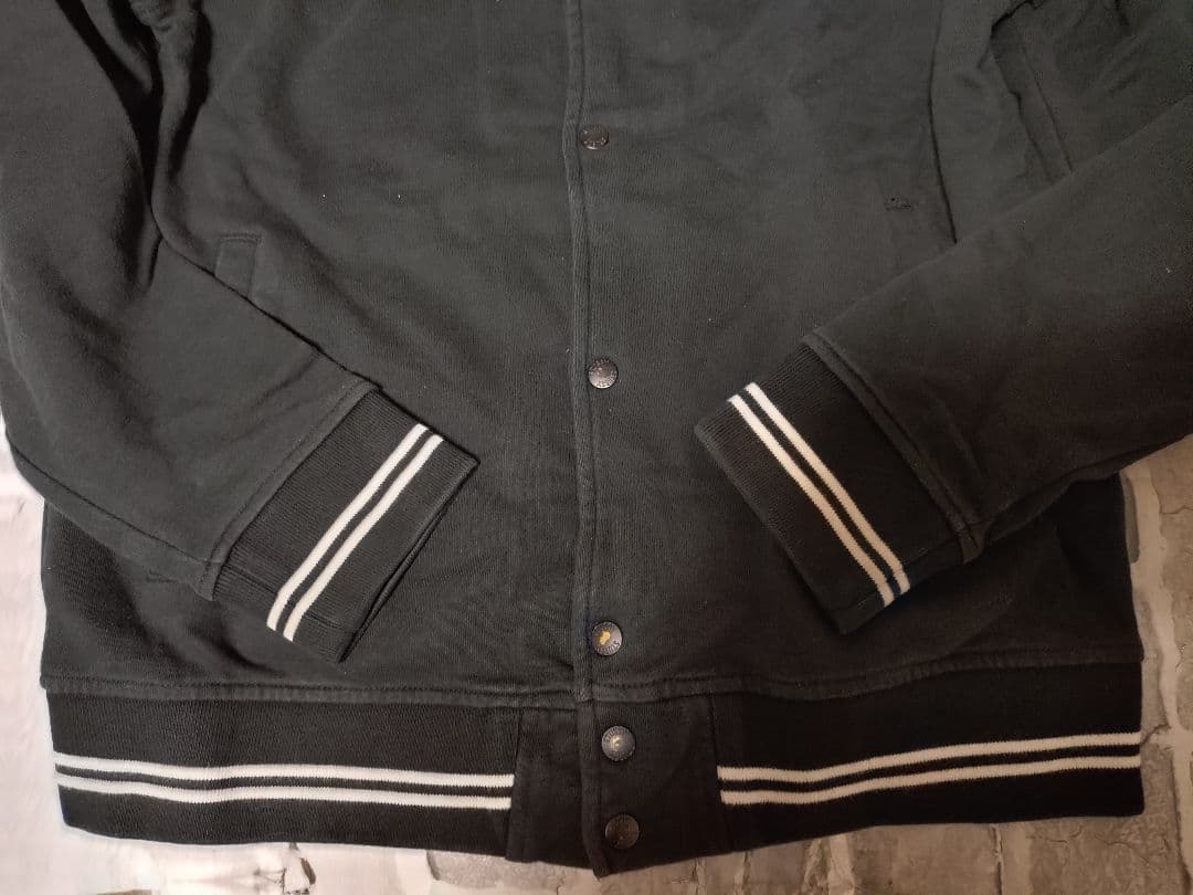 【ステューシー】【希少XLサイズ】【コットンスタジャン】【ジャケット】ブラック