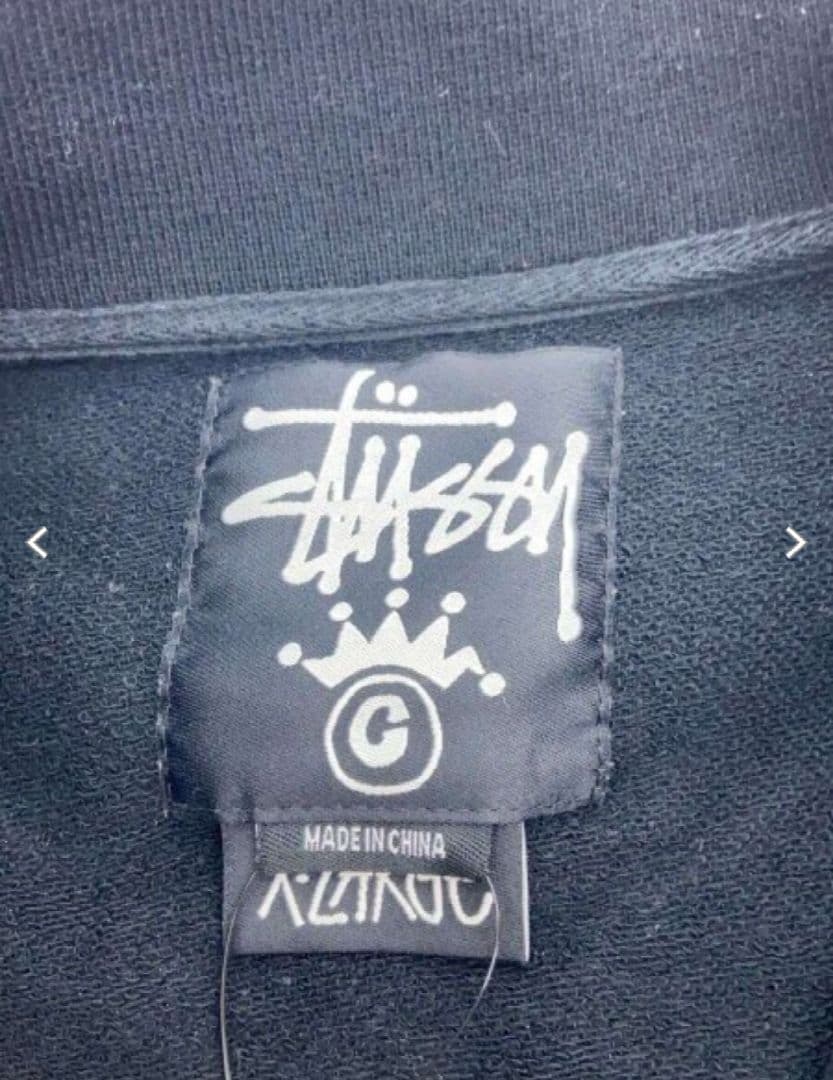 【ステューシー】【希少XLサイズ】【コットンスタジャン】【ジャケット】ブラック