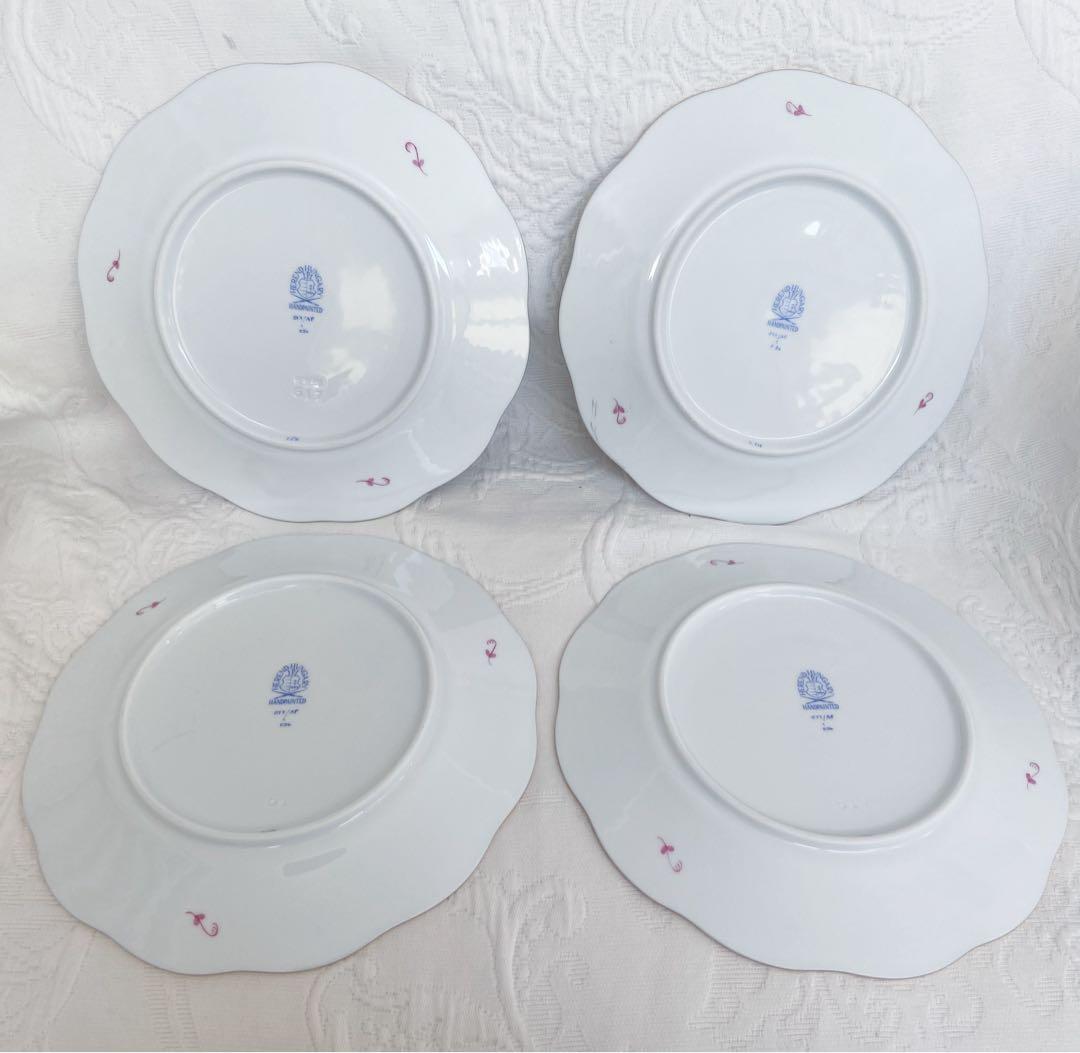 残1 ヘレンド　アポニー　プレート19センチ　4枚セット