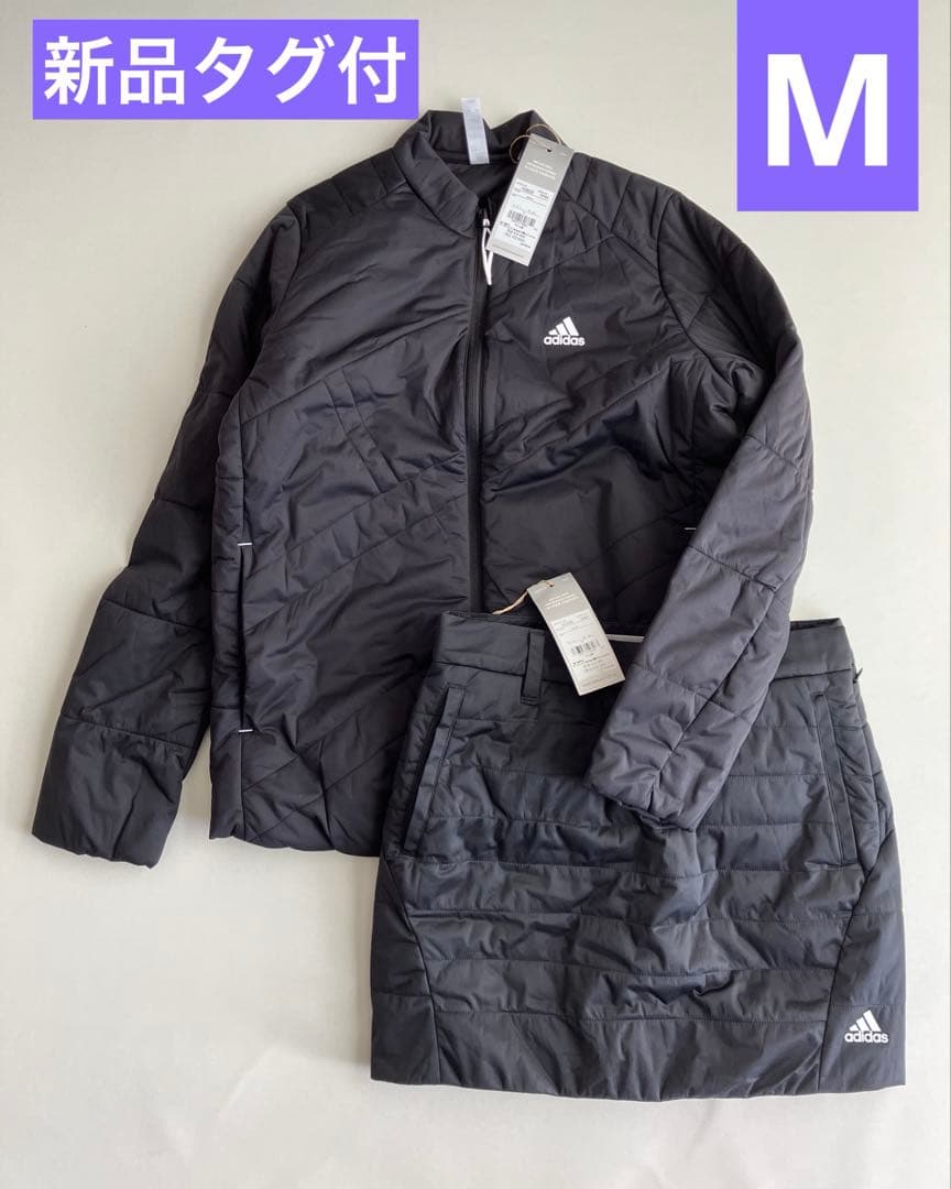 新品　激安　定価35200円　アディダスゴルフ　中わた　セットアップ　M