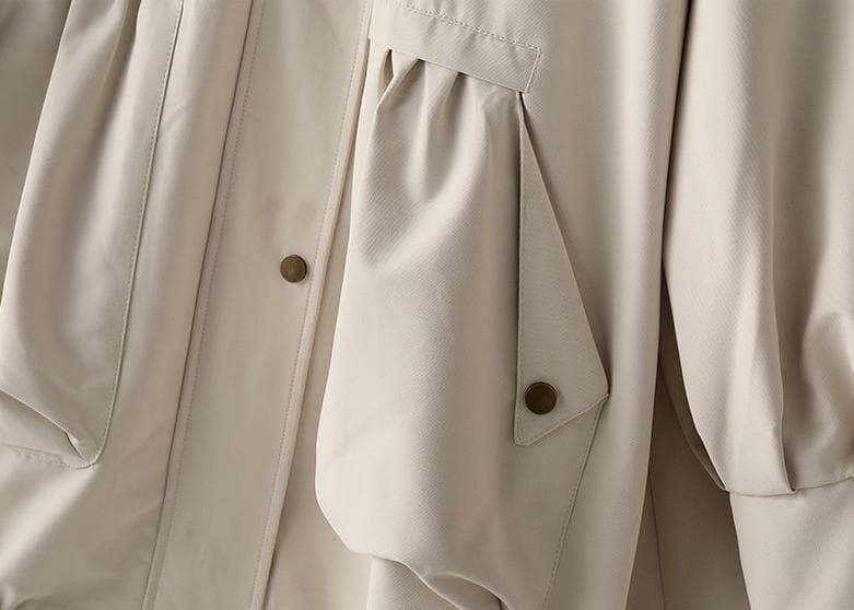 新品 ラビットファーライナーモッズコートフード付きラクーントリミング毛皮ファー