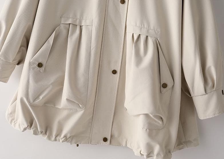 新品 ラビットファーライナーモッズコートフード付きラクーントリミング毛皮ファー