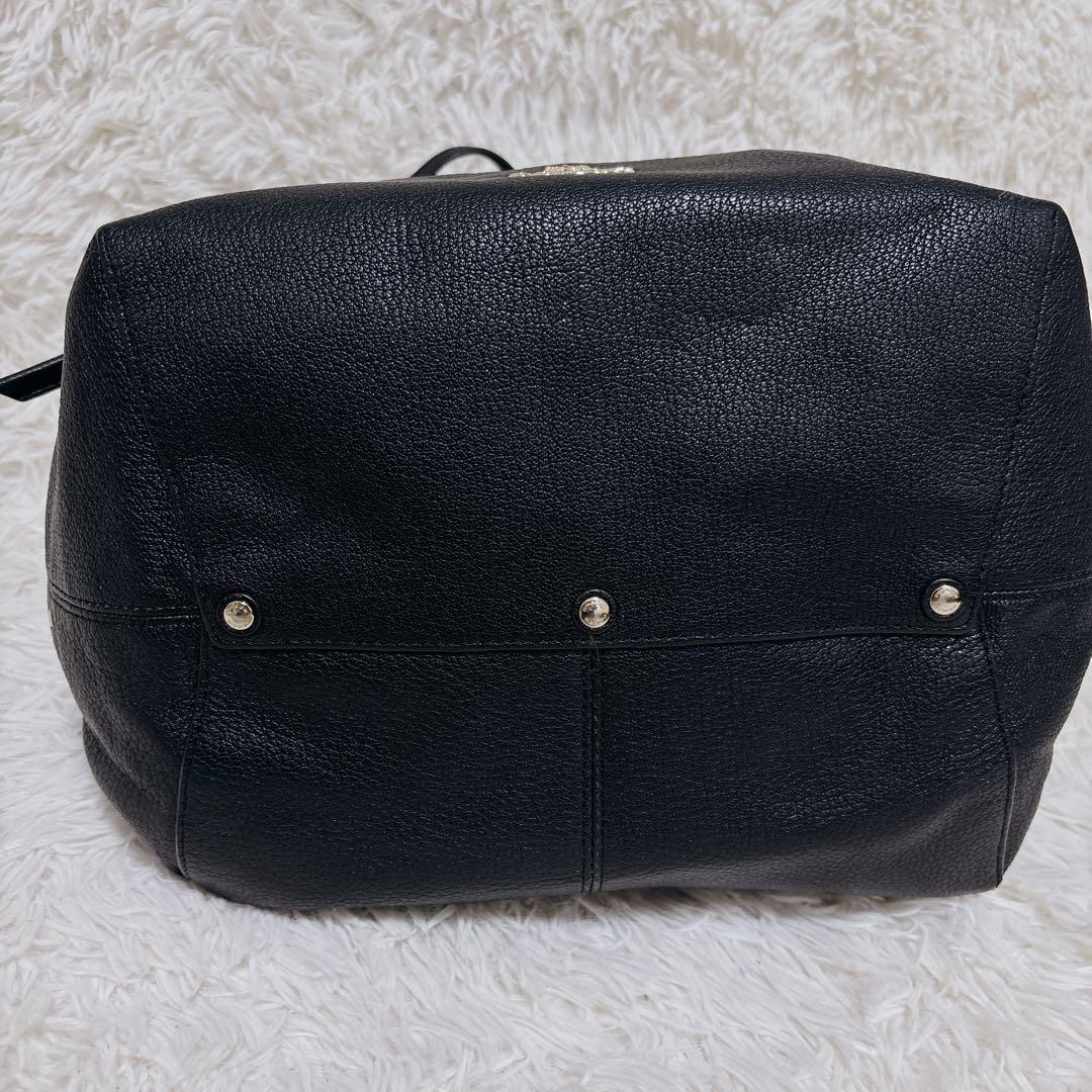 【未使用級!!】COACH ショルダーバッグ 巾着型 レザー　ゴールド金具