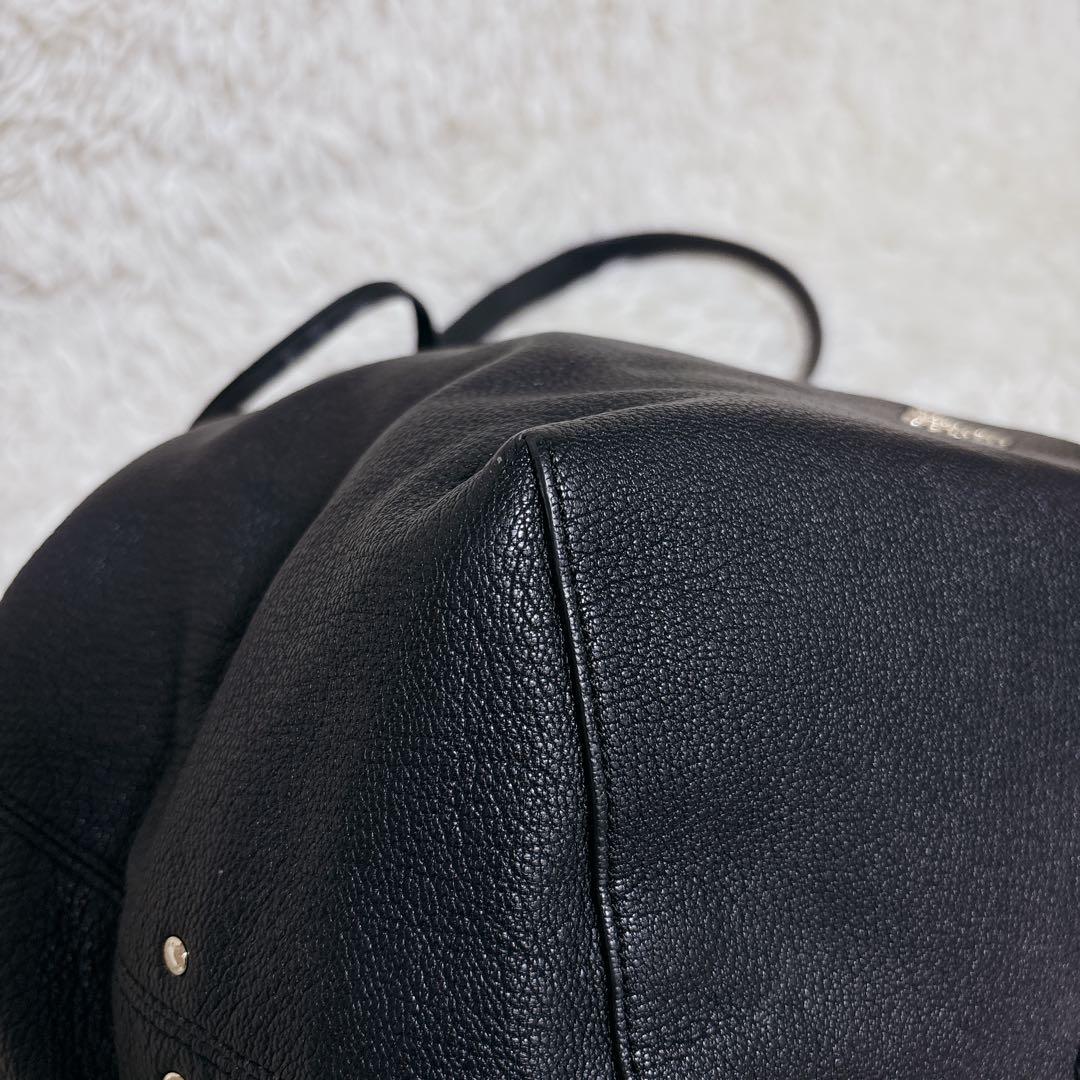 【未使用級!!】COACH ショルダーバッグ 巾着型 レザー　ゴールド金具