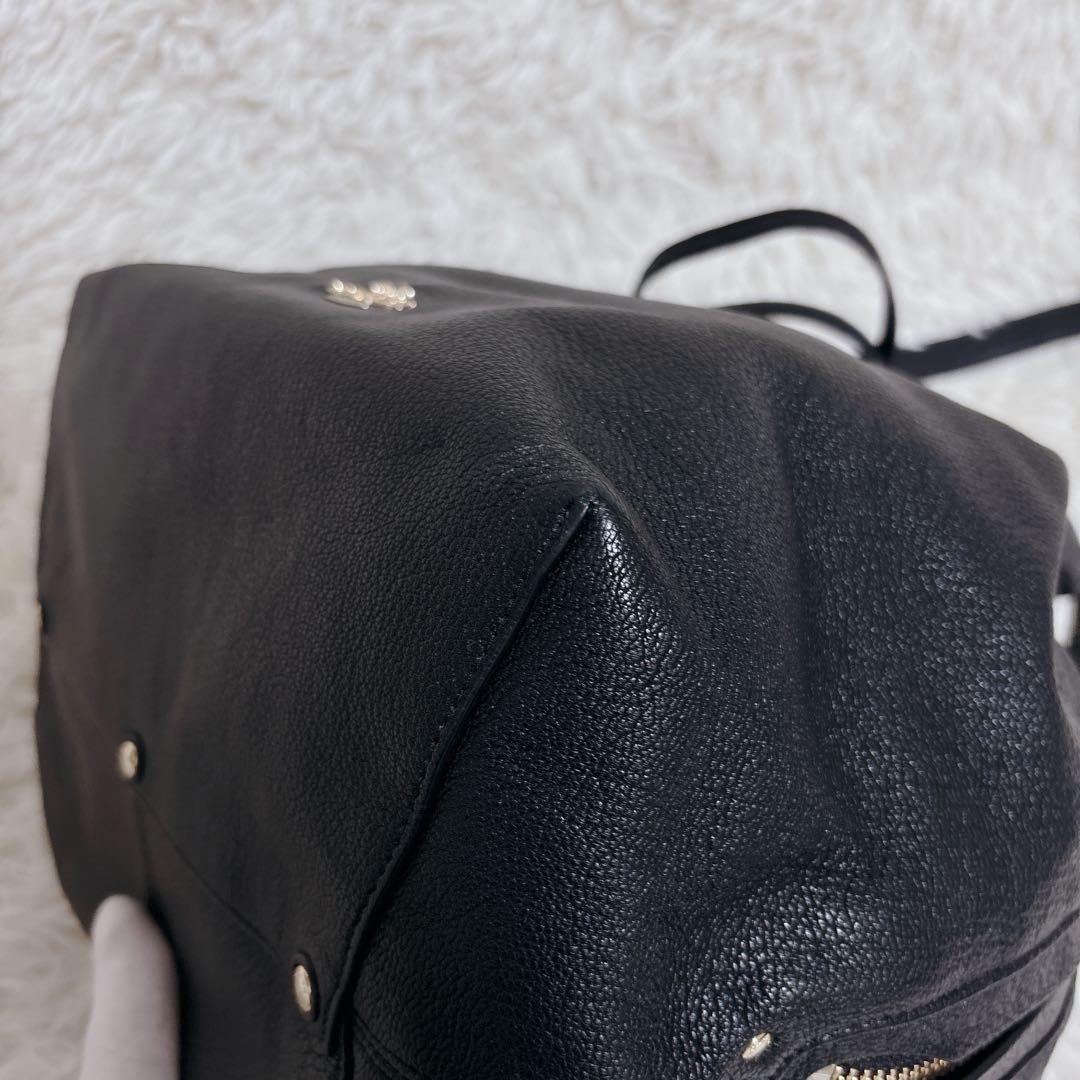 【未使用級!!】COACH ショルダーバッグ 巾着型 レザー　ゴールド金具