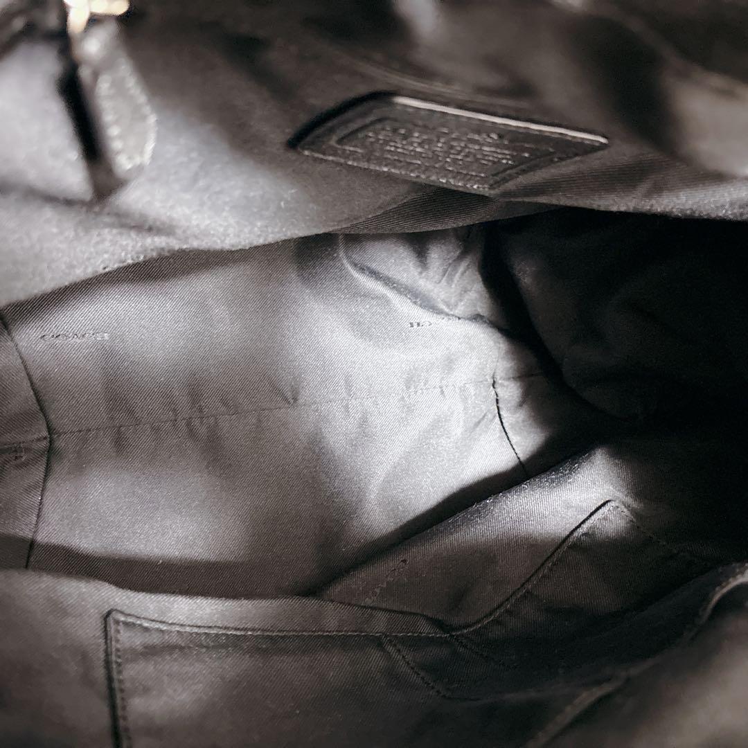 【未使用級!!】COACH ショルダーバッグ 巾着型 レザー　ゴールド金具