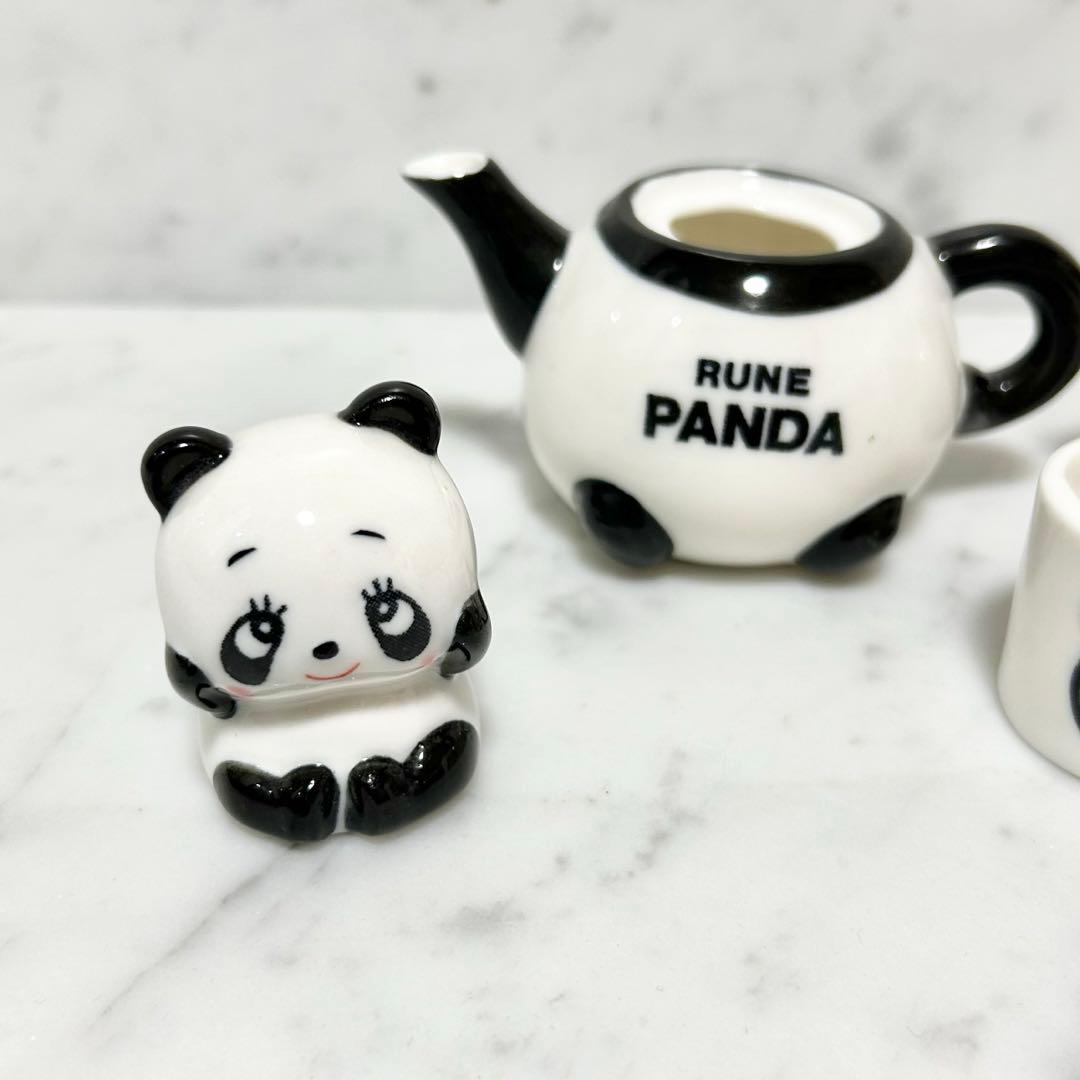 内藤ルネ RUNE PANDA パンダ ティーポットセット【インテリア用】