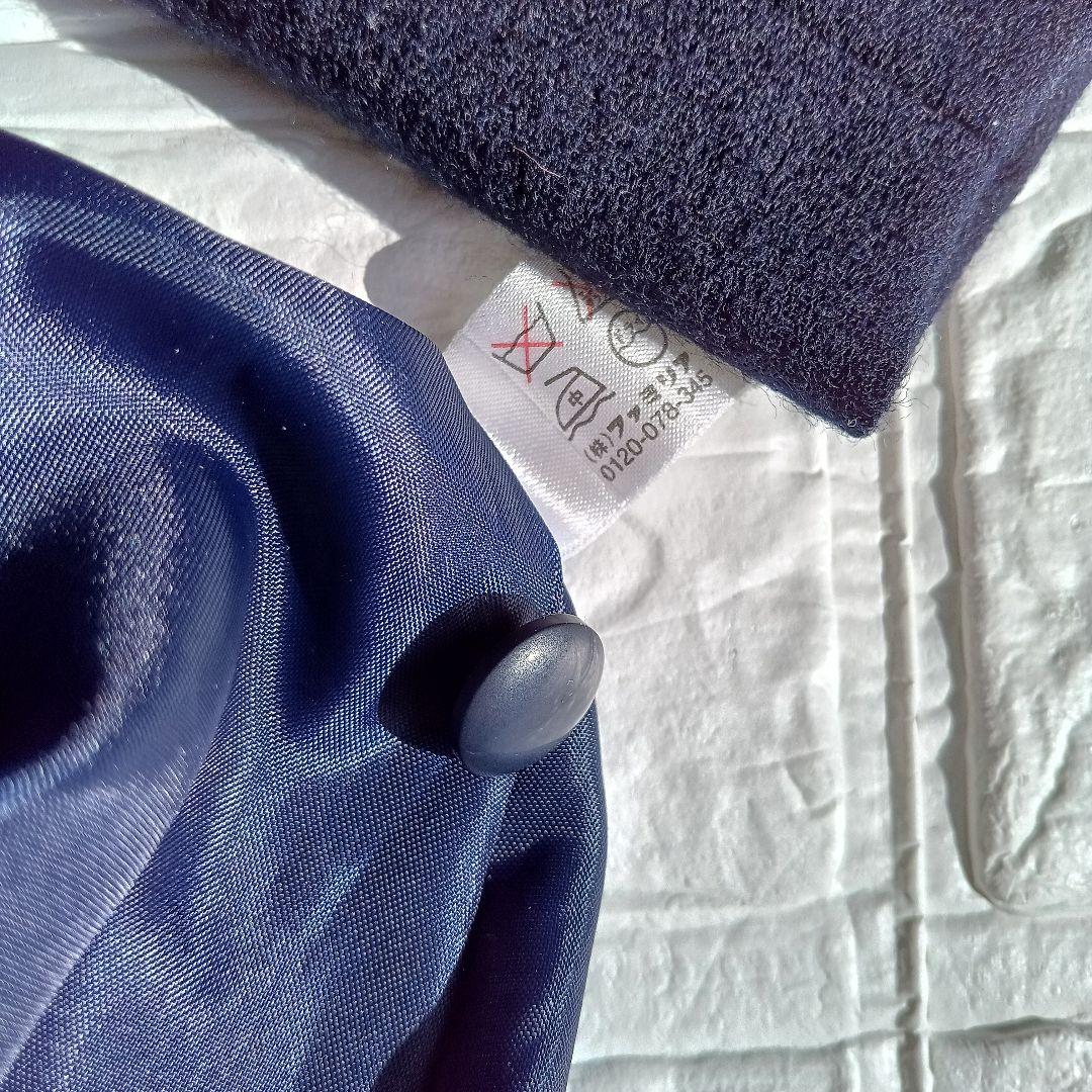 ファミリア 美品 ボレロアンサンブル ワンピース 110 刺繍 フォーマル 濃紺