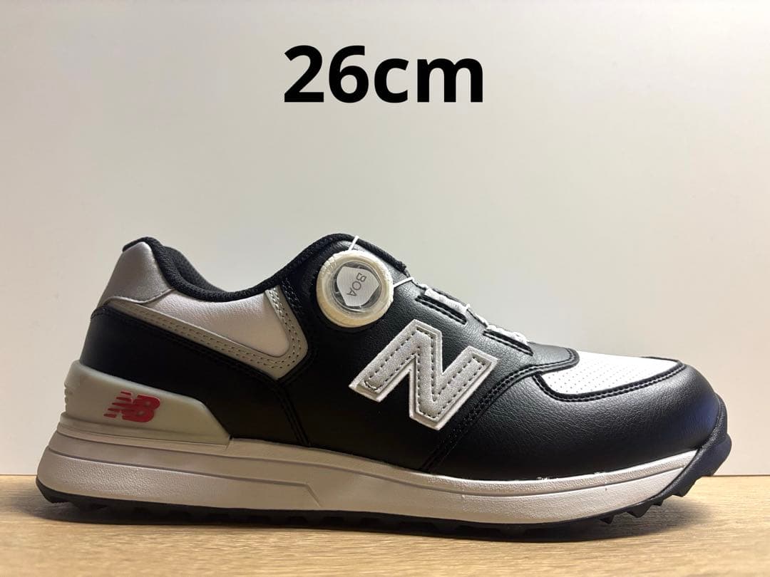 未使用 26cm 2E ニューバランスゴルフシューズUGBS574Lホワイト