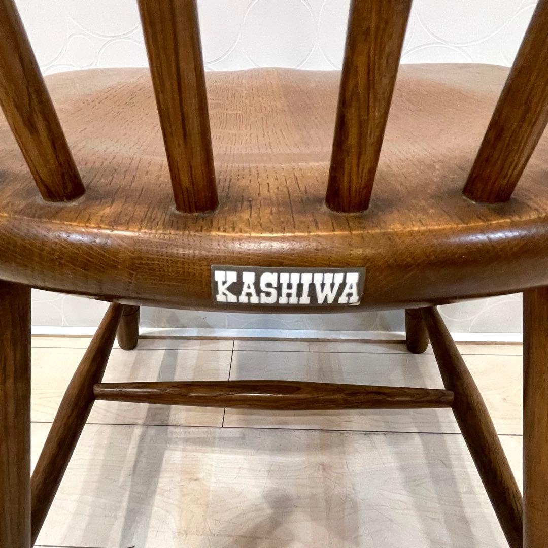 柏木工 KASHIWA ウィンザーチェア ダイニングチェア 無垢材 ヴィンテージ