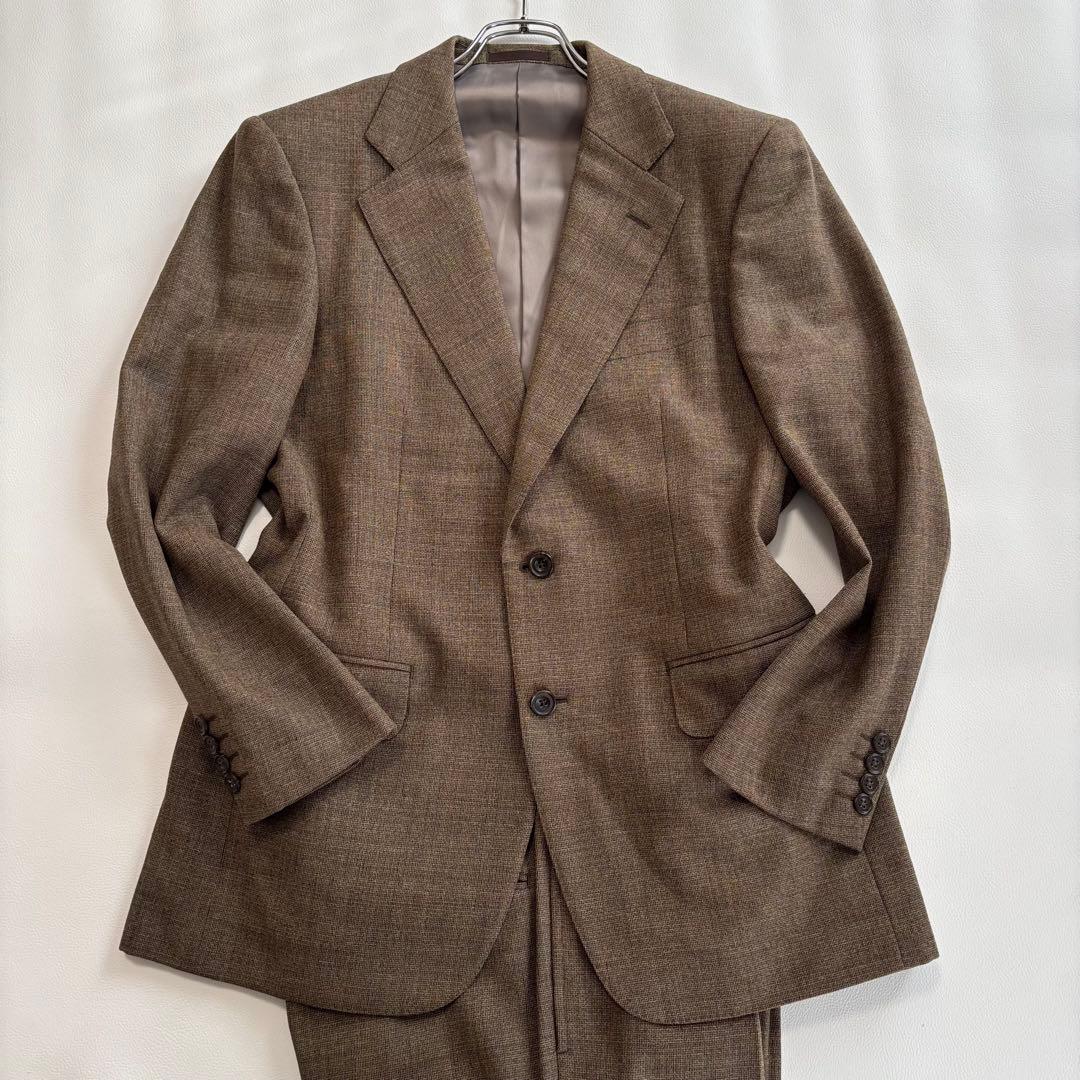 バーバリー ベージュブラウン スーツ セットアップ M ビジネス カジュアル