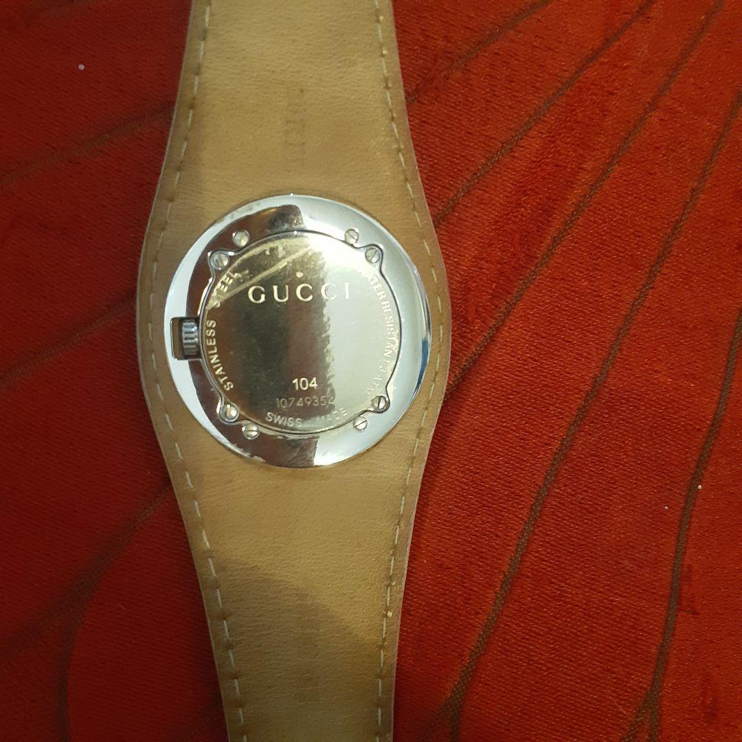 【定価10万相当！値下げ可】GUCCI 104 バンデュー‼️ピンクレザー 時計