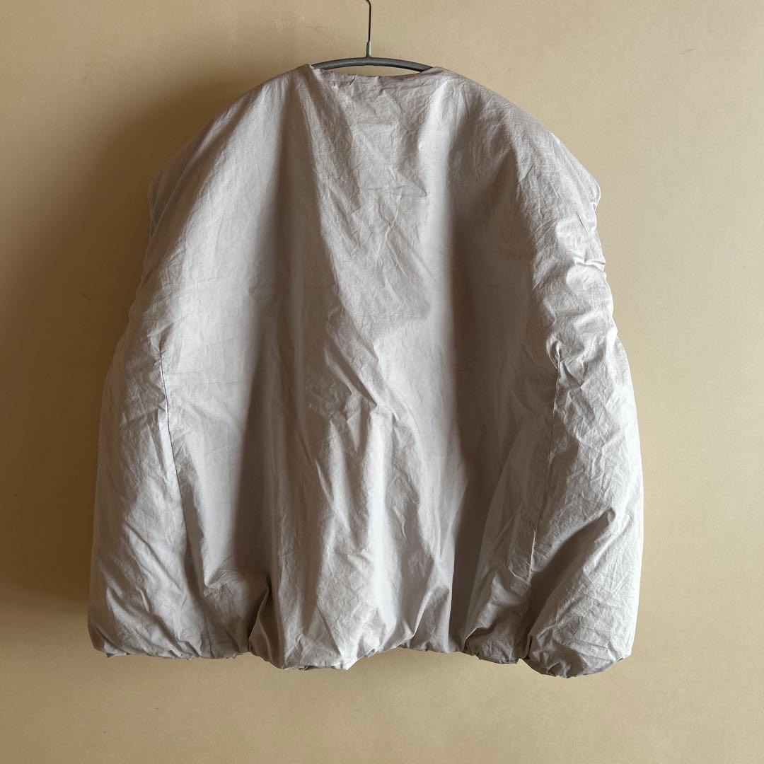 【ノン】solamonat poche　バルーンダウンベスト　グレージュ