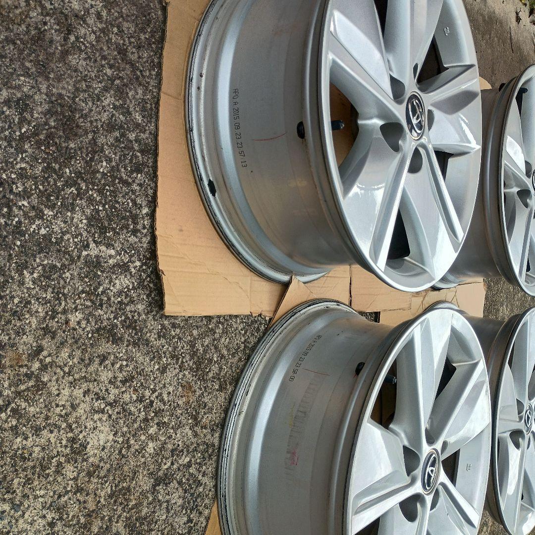 トヨタ 17インチ シルバー 5スポークホイールセット　ハリアー純正品