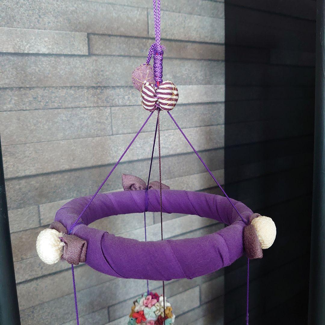 【高級】端午の節句　吊るし飾り　鯉のぼり　台付き　一点物