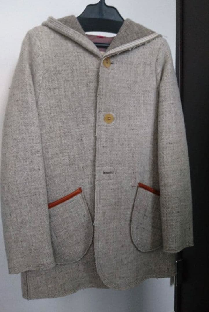 パラスパレス ウールフード付きコート