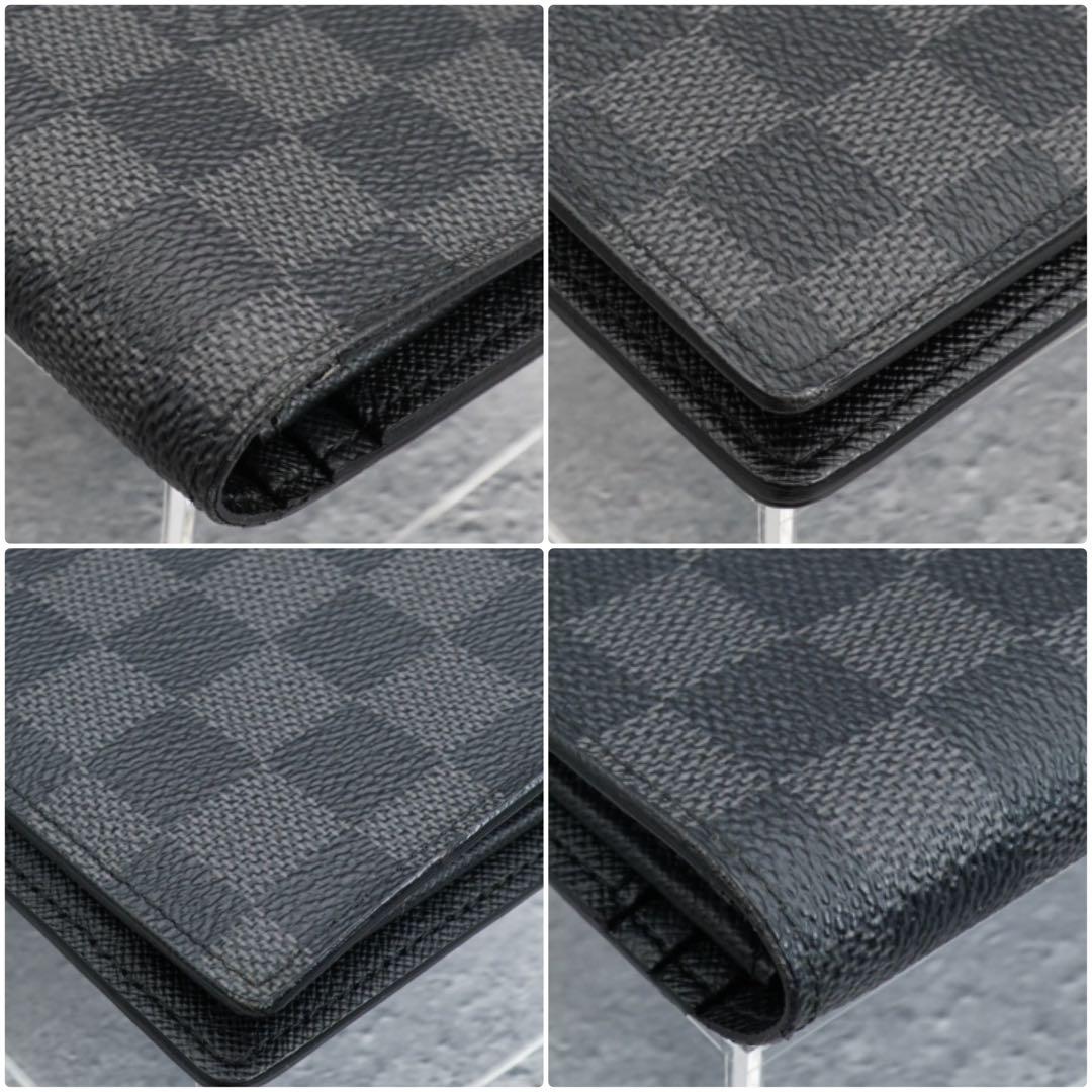 ☆超美品 ルイヴィトン 長財布 ダミエグラフィット ポルトフォイユ ブラザ 黒