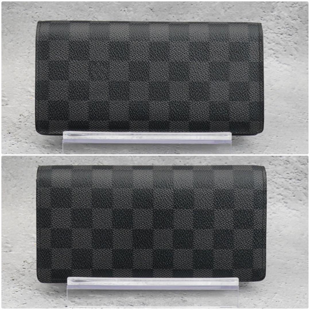 ☆超美品 ルイヴィトン 長財布 ダミエグラフィット ポルトフォイユ ブラザ 黒