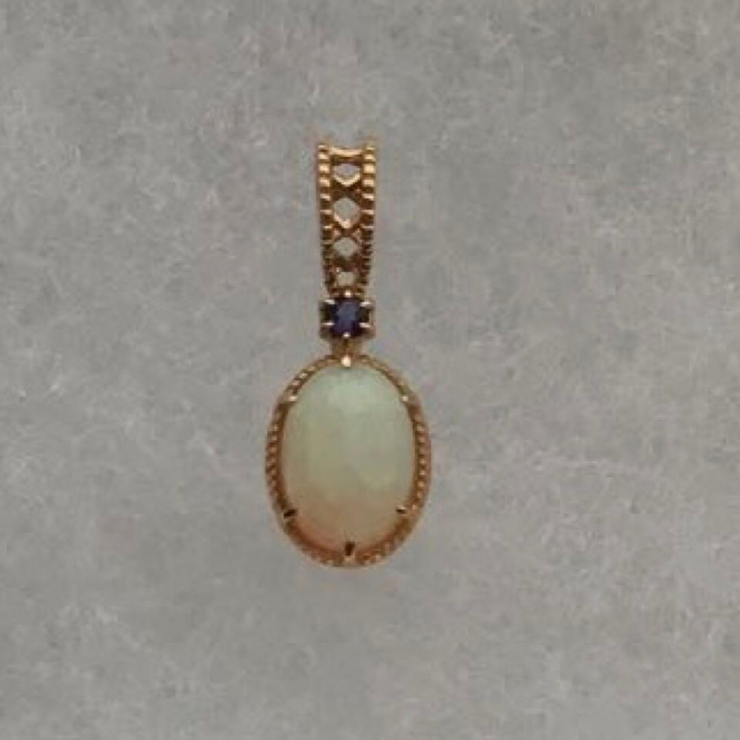 agete アガット K10 オパール アイオライト　ペンダントトップ