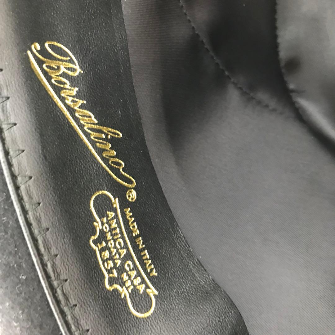 ボルサリーノ　ハット　59　ラビットファー　ブラック　ショートブリム