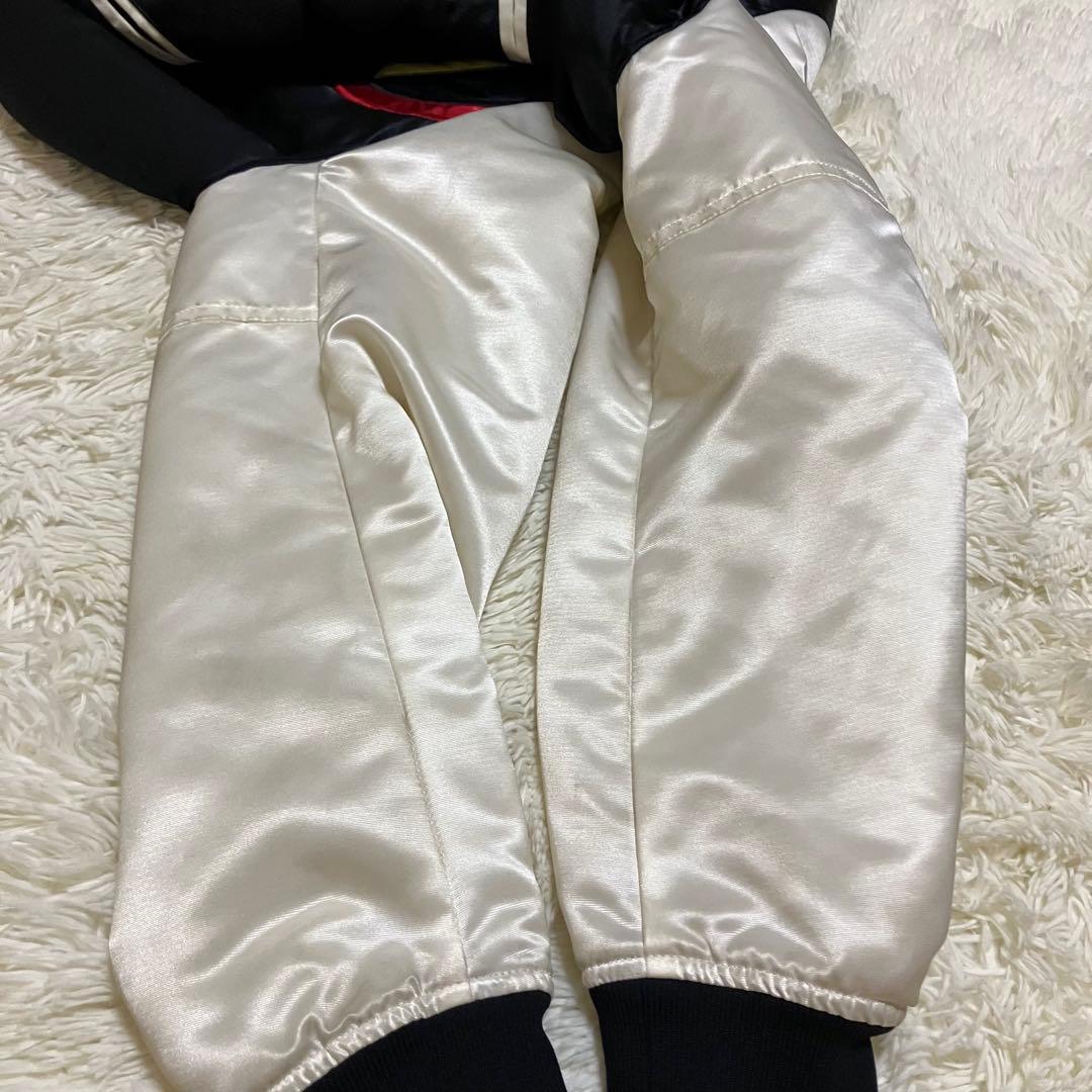 アベイシングエイプ　サテン　刺繍　ロゴ　エイプヘッド　スタジャン　初期