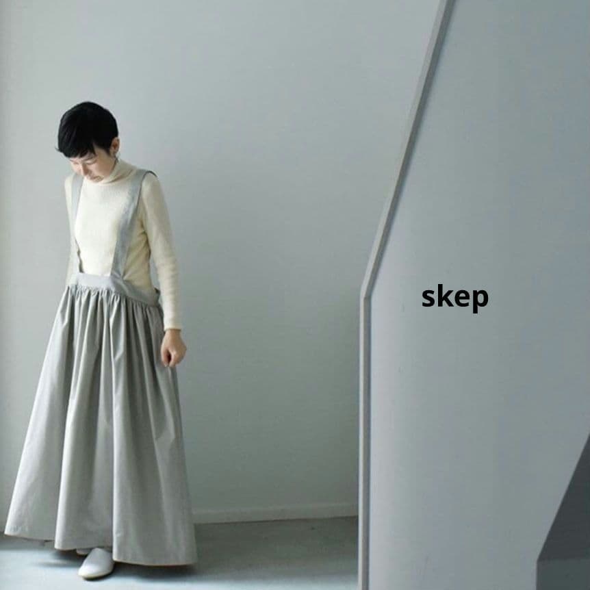 skep スケップ ⿻ギャザージャンパースカート ロングスカート creema