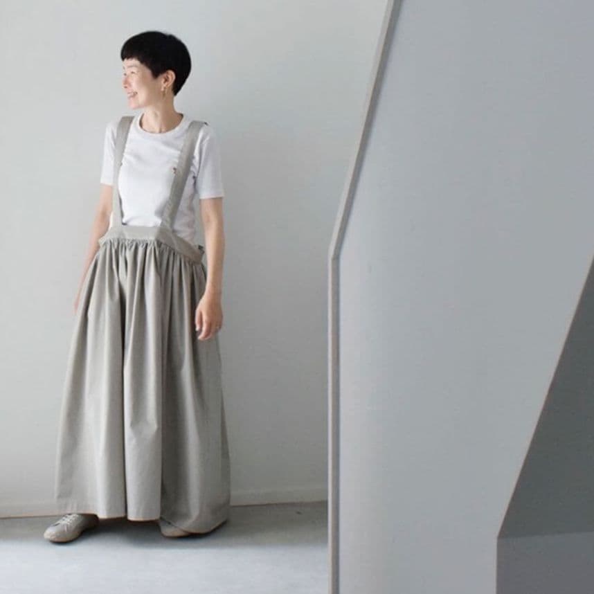 skep スケップ ⿻ギャザージャンパースカート ロングスカート creema