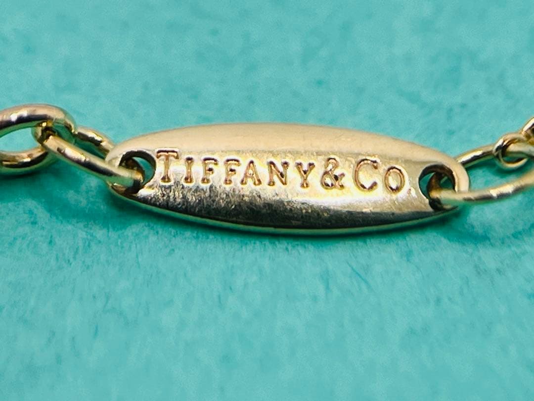 c614 美品　ティファニー　オープンハート　ネックレス　750 ゴールドK18