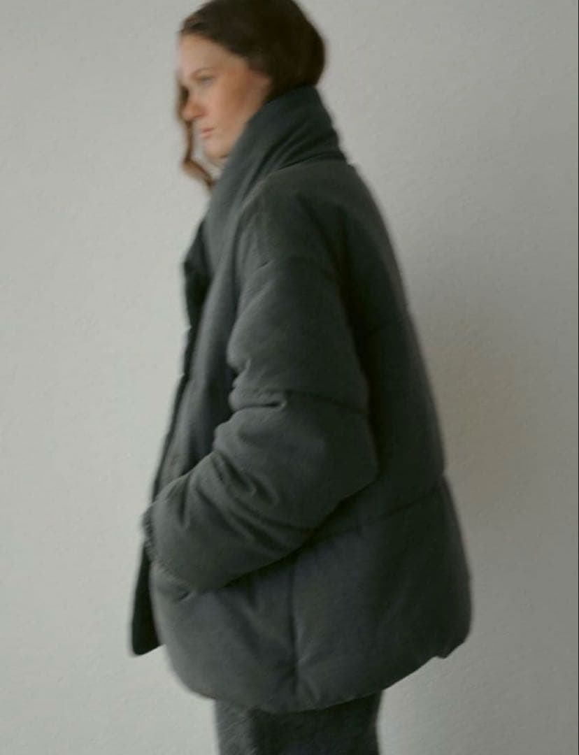 ム*ン様 ETRE TOKYO ストールカラーパディングコート アウター 完全