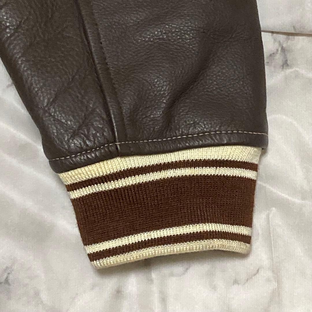 POSH BOY 本革 レザー スタジャン 刺繍 ワッペン フライトジャケット