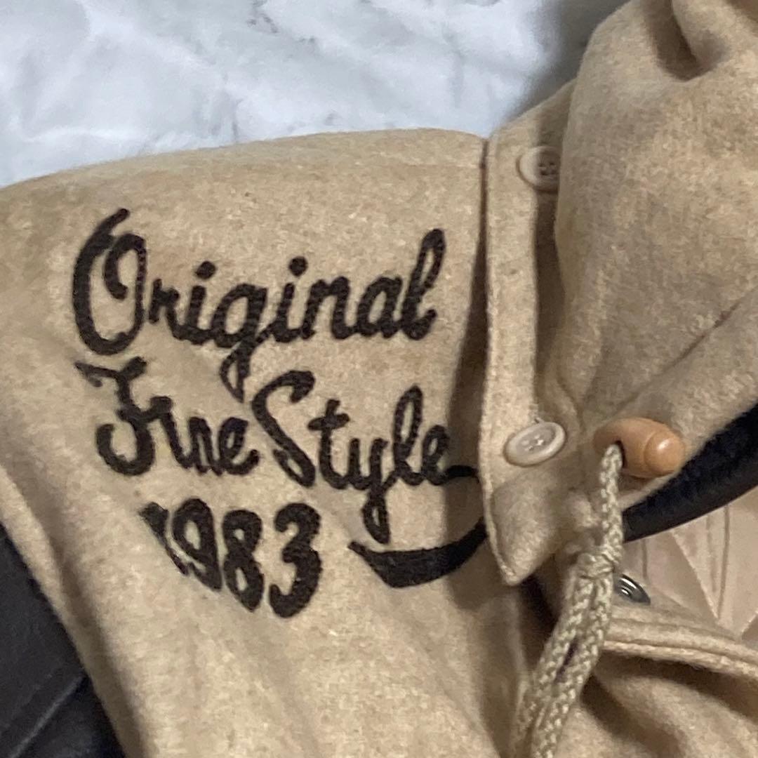 POSH BOY 本革 レザー スタジャン 刺繍 ワッペン フライトジャケット