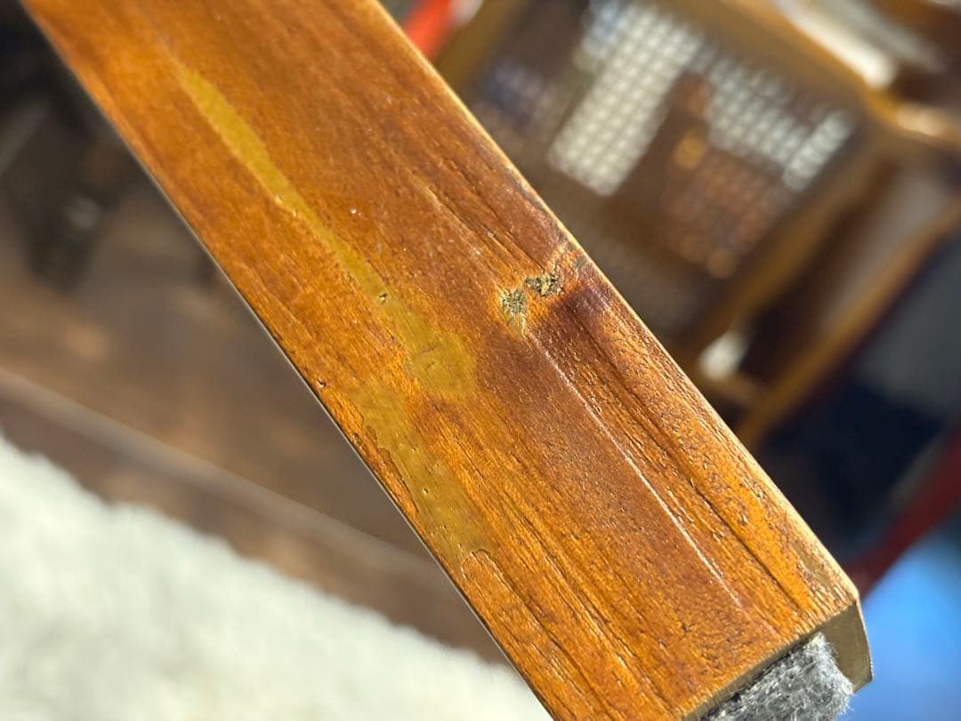 ビンテージ　天然木　センターテーブル　ローテーブル　引き出し付き　ブラウン　IZ