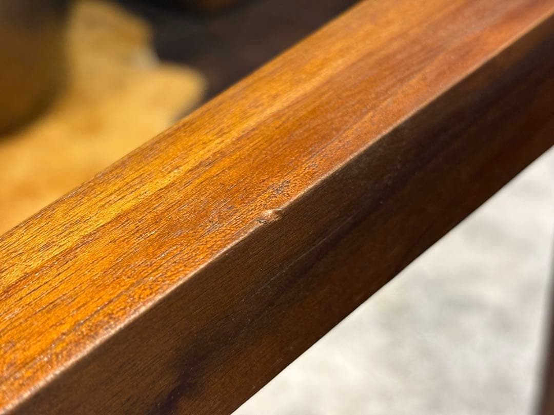 ビンテージ　天然木　センターテーブル　ローテーブル　引き出し付き　ブラウン　IZ