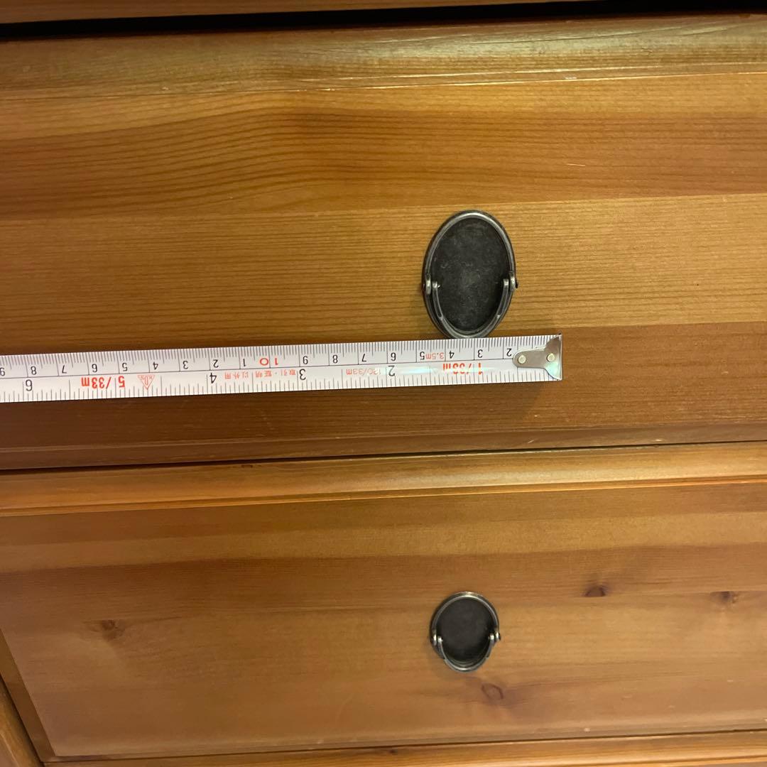 木製シンプルチェスト 4段　北欧家具　天然木