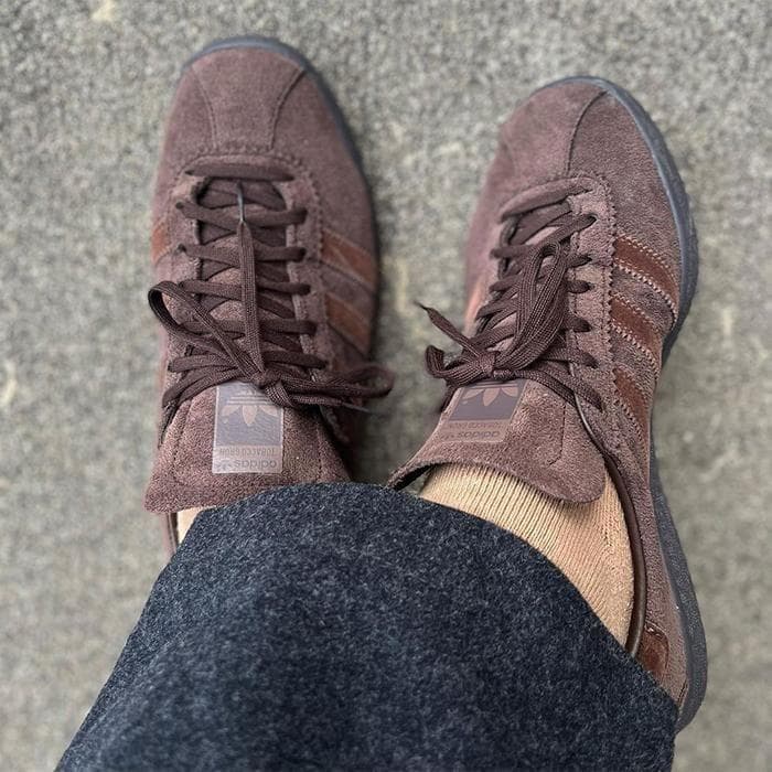 入手困難　adidas TOBACCO GRUEN ダークブラウン 23.0cm