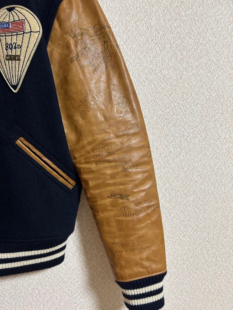 【極美品】ポロラルフローレン スタジャン 定価15.8万 ハンガー付