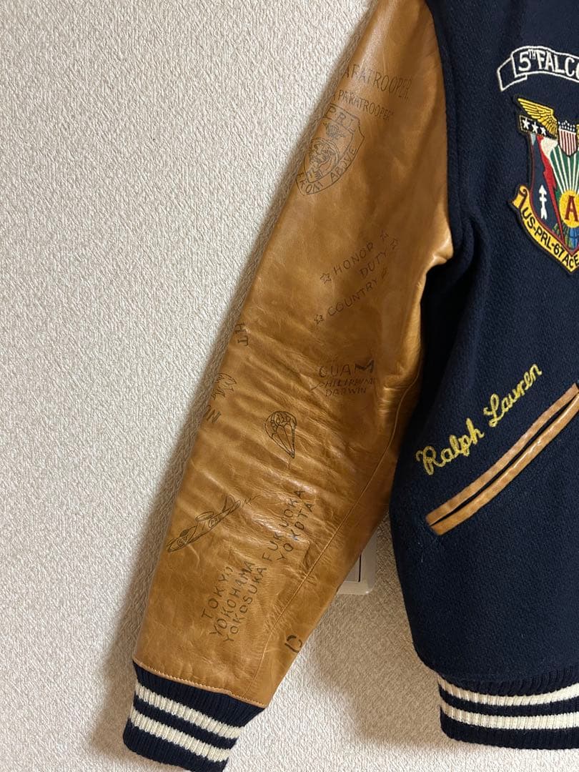 【極美品】ポロラルフローレン スタジャン 定価15.8万 ハンガー付