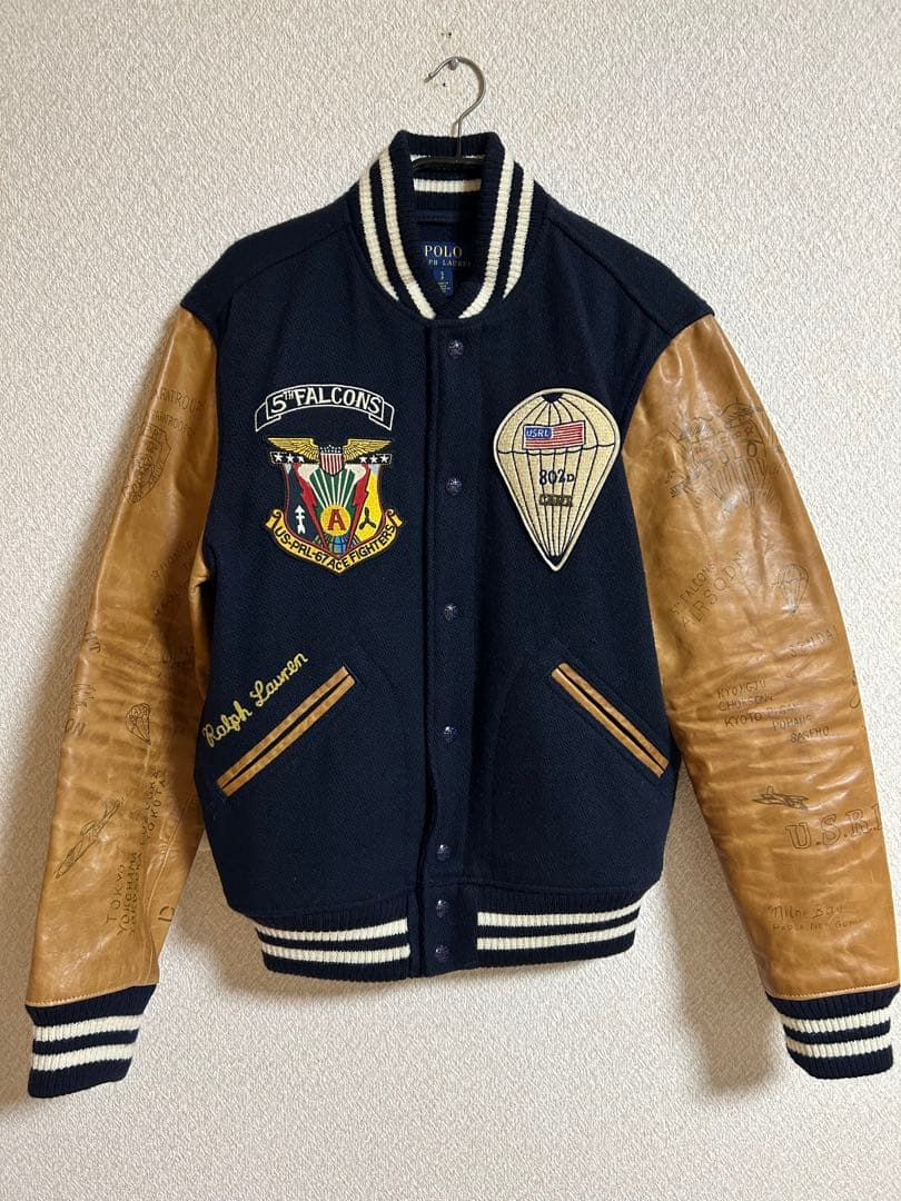 【極美品】ポロラルフローレン スタジャン 定価15.8万 ハンガー付