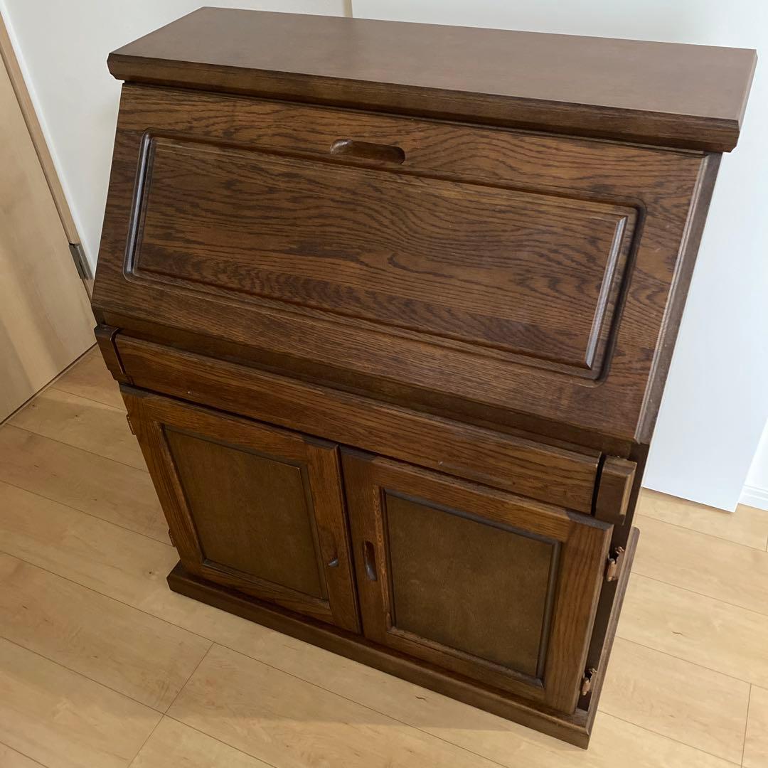 北海道 大雪木工 クローバー30 ライティングビューロー 学習机