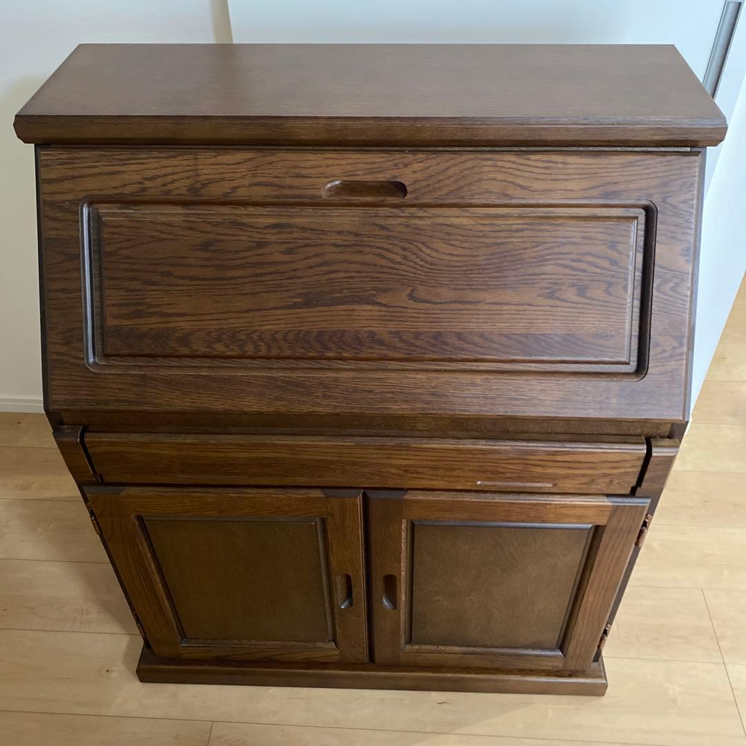 北海道 大雪木工 クローバー30 ライティングビューロー 学習机