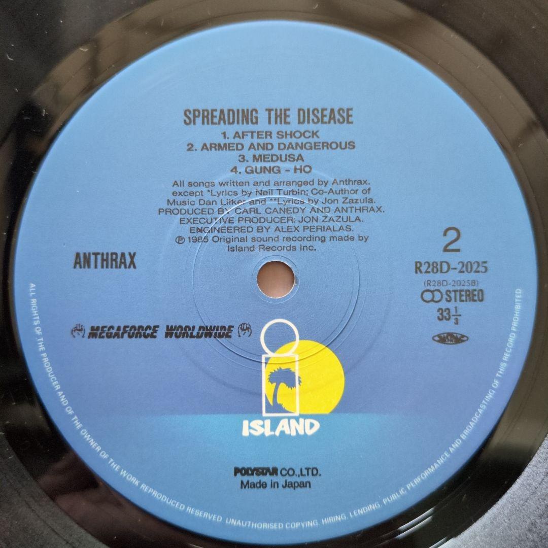 【特典ステッカー付】Anthrax / Spreading The Diseas