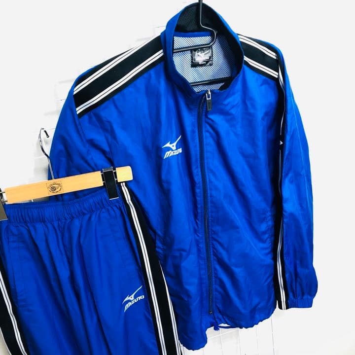 【送料無料】豪華 MIZUNO ミズノ ジャージ上下2点セット◎ナイロン製