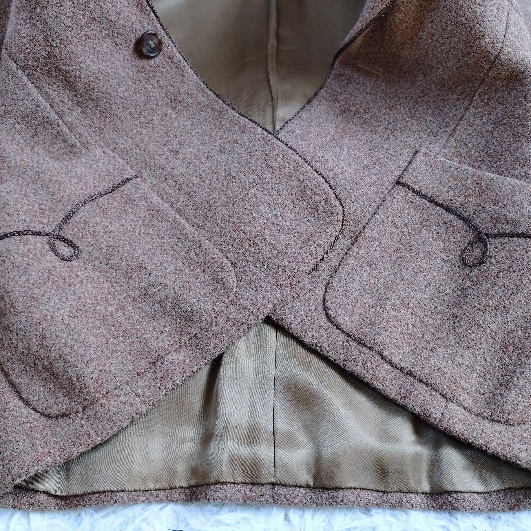 【希少品】ラルフローレン　ハリスツイード　ジャケット　リボン