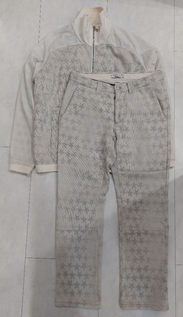 マークアンドロナ　セットアップ　ゴルフ　メンズ　ニット　ブルゾン　上下　M